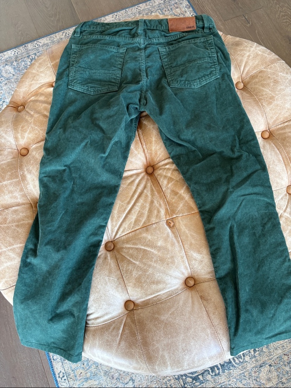 Vince Men's Green Corduroy Pants Size 29 - Picture 10 of 10
